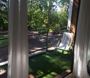 Balcon apres amenagement paysager